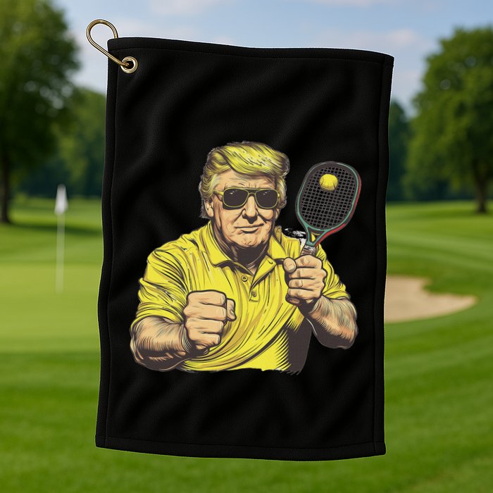 Pickleball Lovers Graphics Pickle Ball Golf Towel