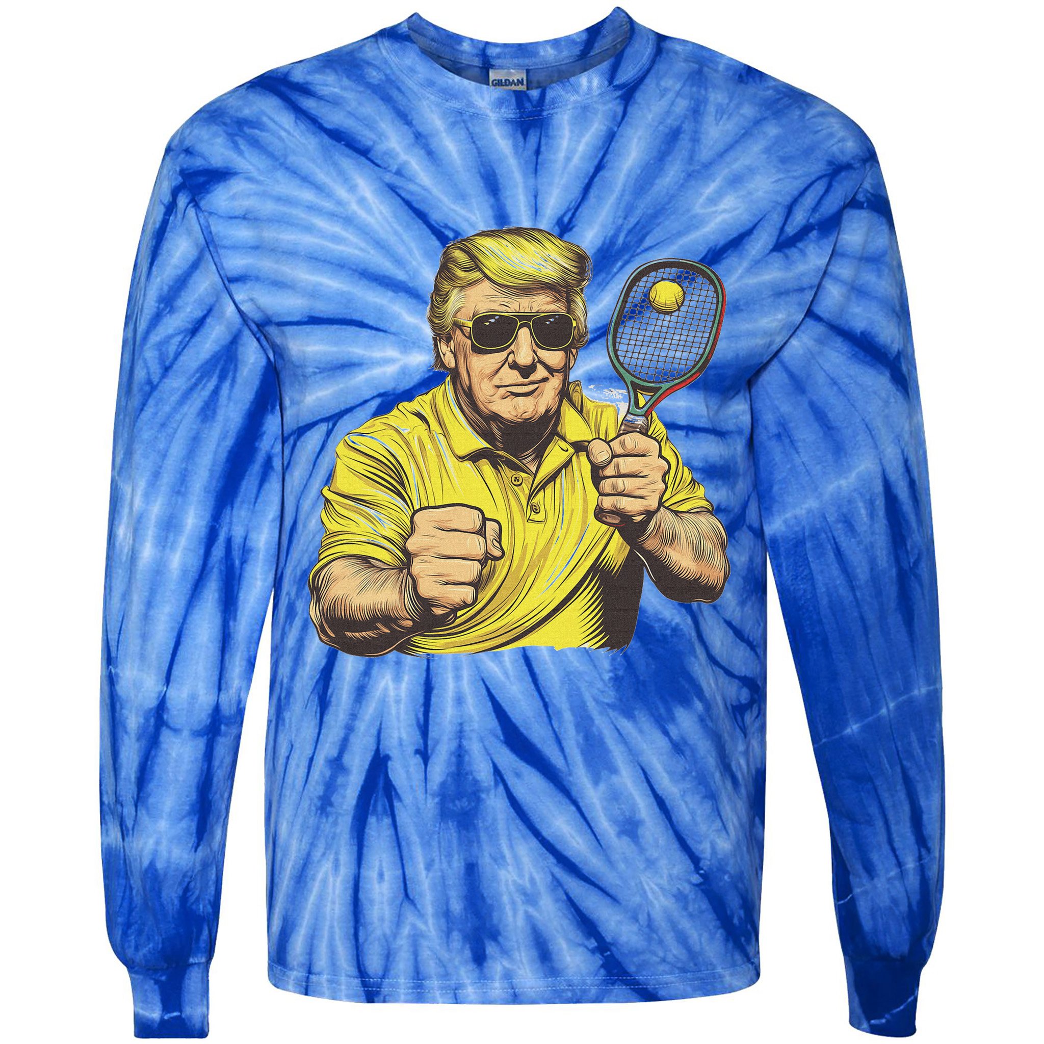 Pickleball Lovers Graphics Pickle Ball Tie-Dye Long Sleeve Shirt
