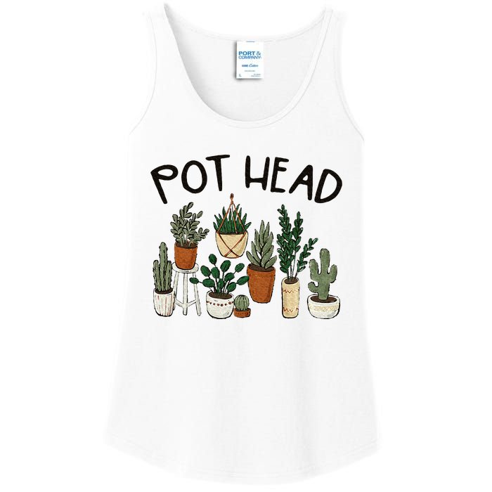 Plant Lover Gardener Pot Head Succulent Funny Ladies Essential Tank