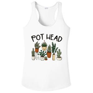 Plant Lover Gardener Pot Head Succulent Funny Ladies PosiCharge Competitor Racerback Tank