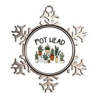 Plant Lover Gardener Pot Head Succulent Funny Metallic Star Ornament