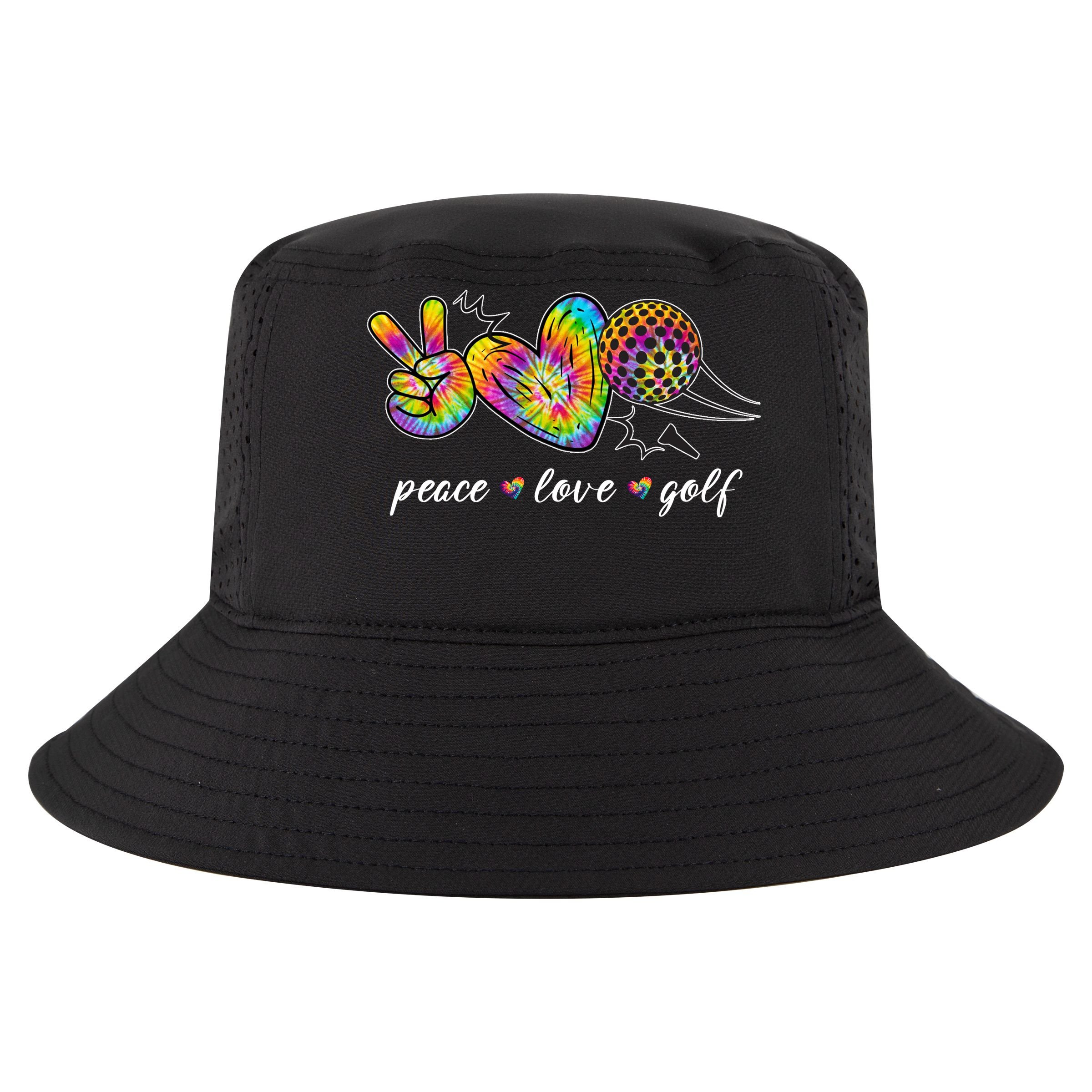 Peace Love Golf Rainbow Gift Infant Baby Jersey Bodysuit