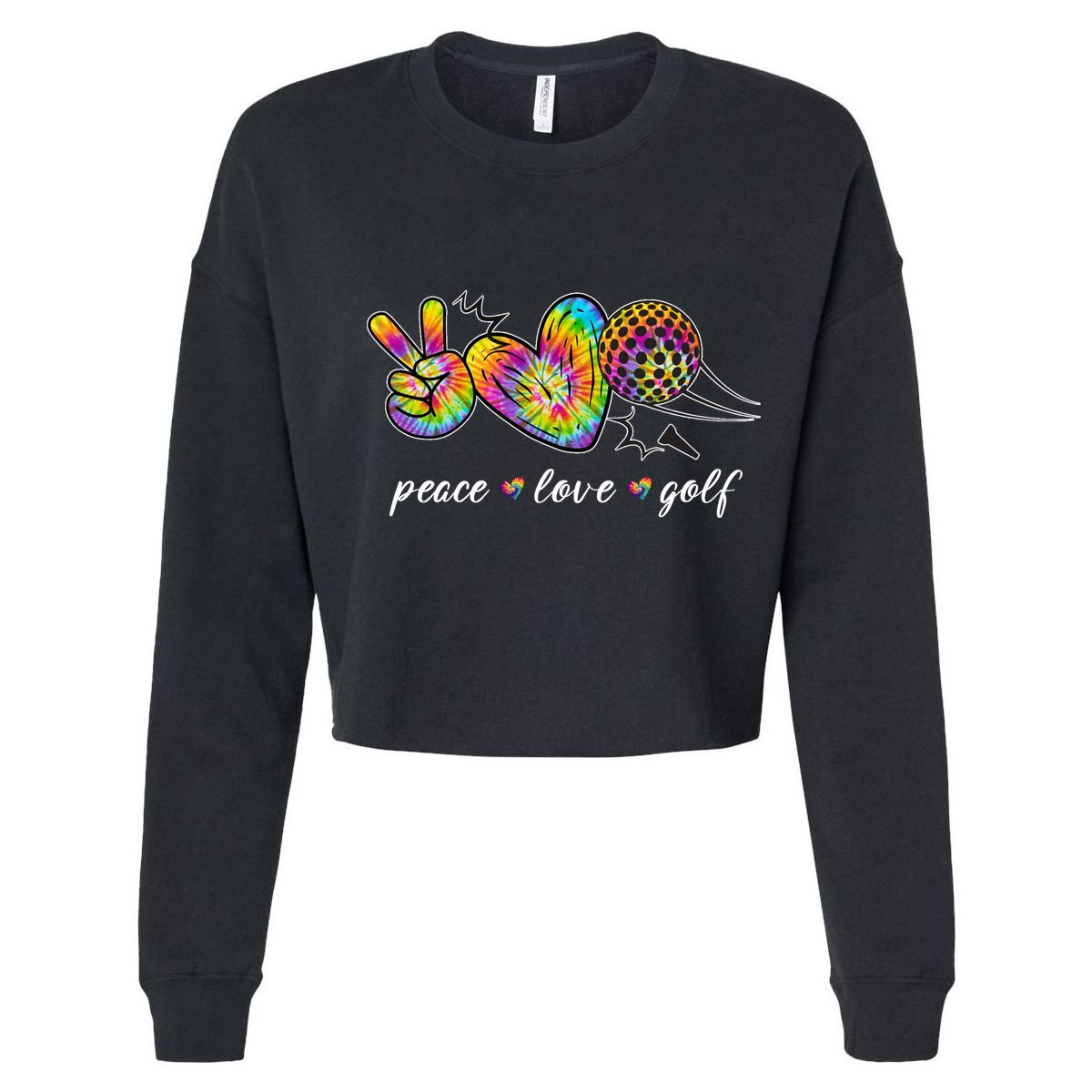 Peace Love Golf Rainbow Gift Infant Baby Jersey Bodysuit