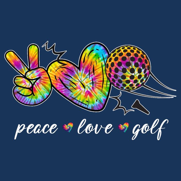 Peace Love Golf Rainbow Gift Infant Baby Jersey Bodysuit