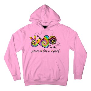 Peace Love Golf Rainbow Gift Hoodie