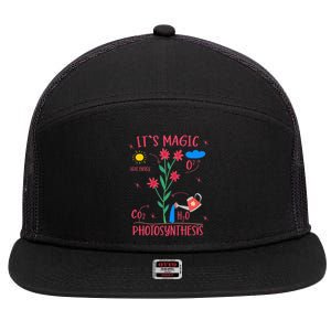 Plant Lover Gardener Magic Photosynthesis Plant 7 Panel Mesh Trucker Snapback Hat