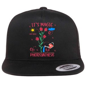 Plant Lover Gardener Magic Photosynthesis Plant Flat Bill Trucker Hat