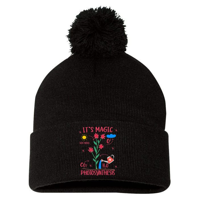 Plant Lover Gardener Magic Photosynthesis Plant Pom Pom 12in Knit Beanie