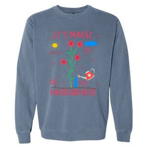 Plant Lover Gardener Magic Photosynthesis Plant Garment-Dyed Sweatshirt