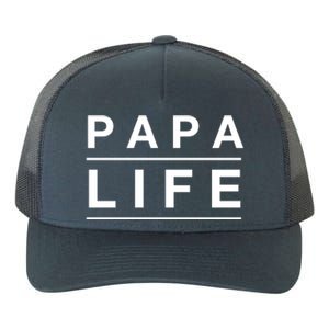 Papa Life Gift Yupoong Adult 5-Panel Trucker Hat