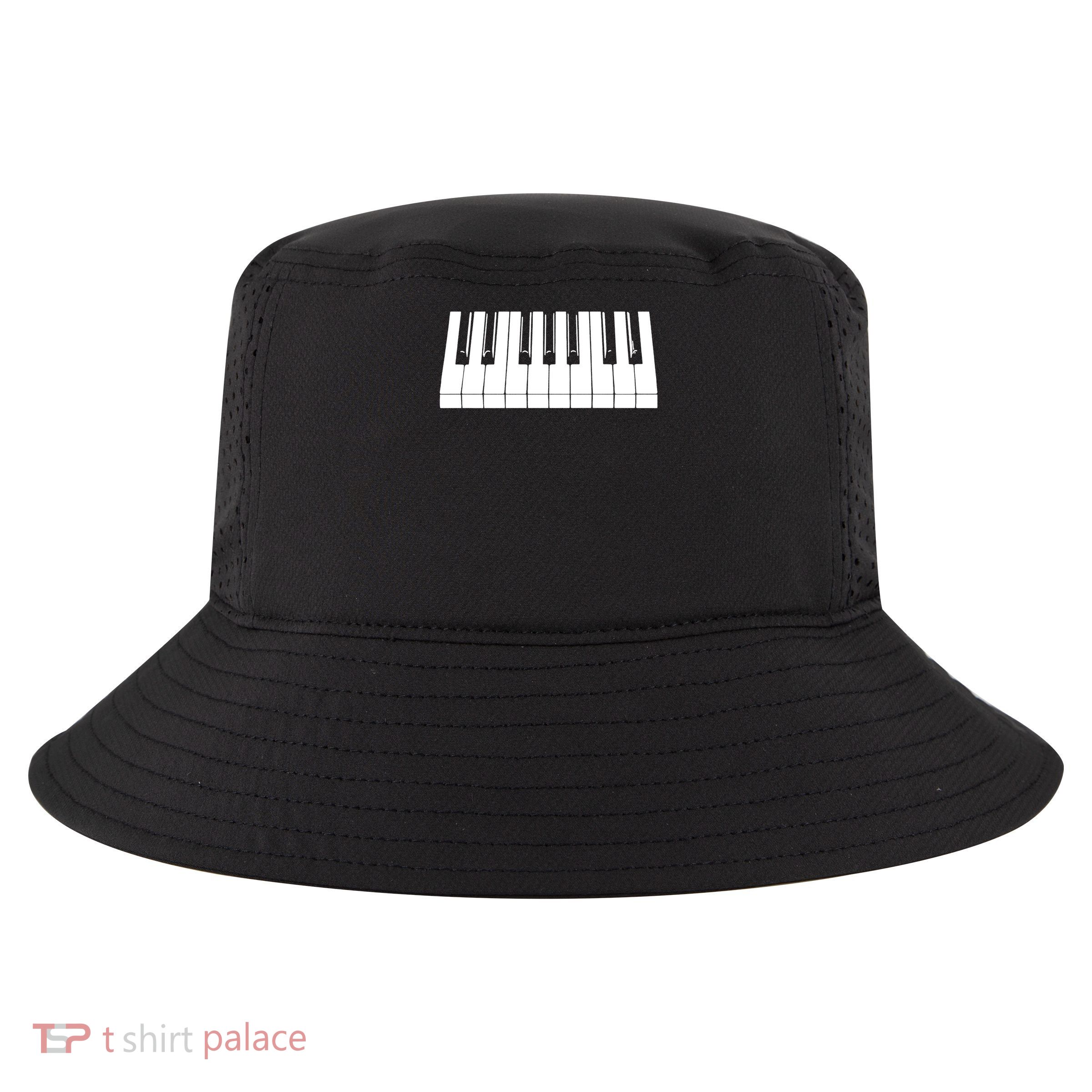 Piano Lover Gift Piano Keys Cool Keyboard Tee Keytar Beethoven Cool Comfort Performance Bucket Hat