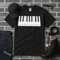 Piano Lover Gift Piano Keys Cool Keyboard Tee Keytar Beethoven Tall T-Shirt