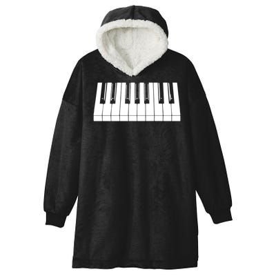 Piano Lover Gift Piano Keys Cool Keyboard Tee Keytar Beethoven Hooded Wearable Blanket