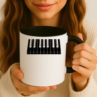 Piano Lover Gift Piano Keys Cool Keyboard Tee Keytar Beethoven Mug