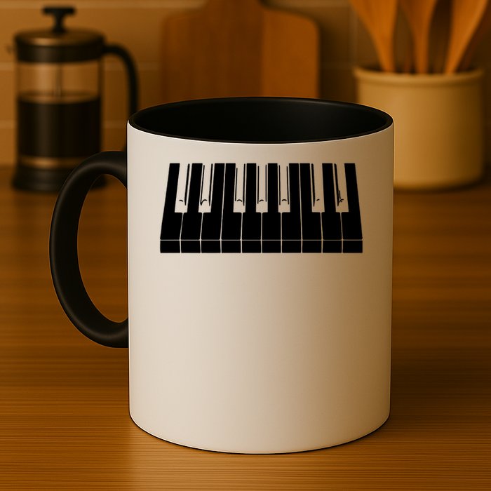 Piano Lover Gift Piano Keys Cool Keyboard Tee Keytar Beethoven Mug