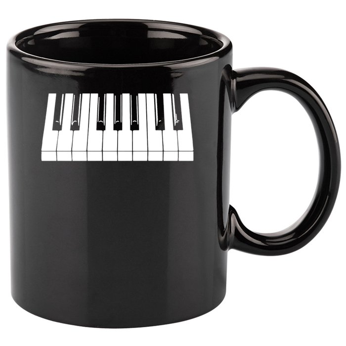 Piano Lover Gift Piano Keys Cool Keyboard Tee Keytar Beethoven 11oz C Handle Ceramic Mug