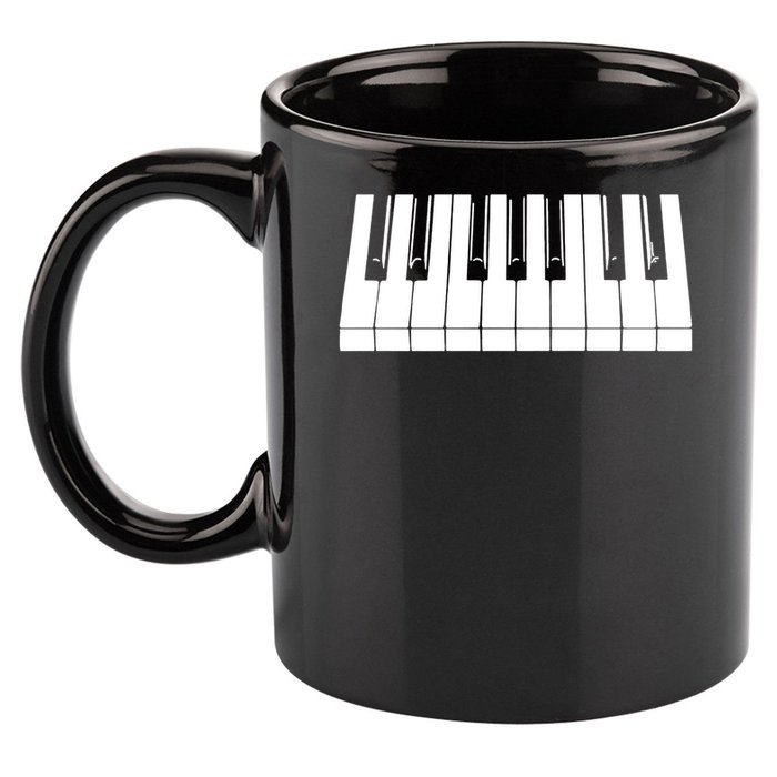 Piano Lover Gift Piano Keys Cool Keyboard Tee Keytar Beethoven 11oz C Handle Ceramic Mug