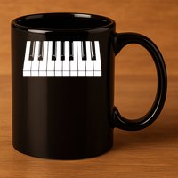 Piano Lover Gift Piano Keys Cool Keyboard Tee Keytar Beethoven 11oz C Handle Ceramic Mug