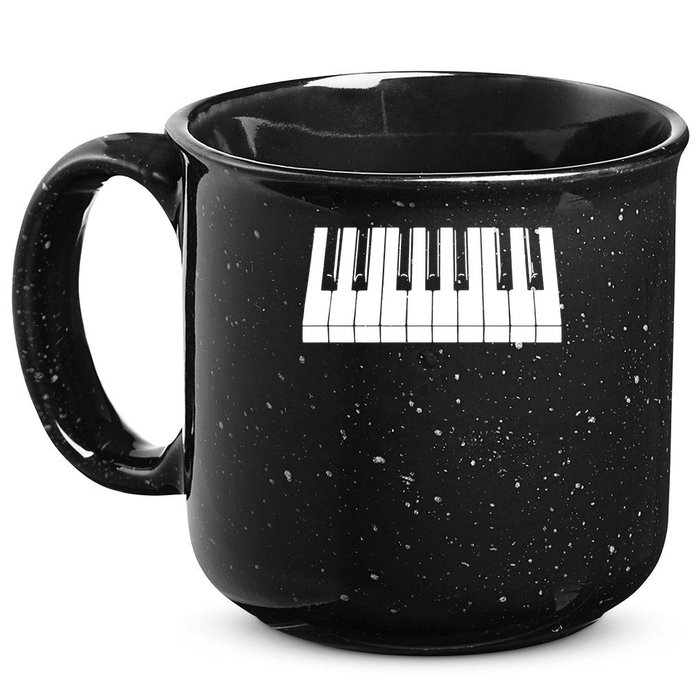 Piano Lover Gift Piano Keys Cool Keyboard Tee Keytar Beethoven 15oz Campfire Ceramic Mug