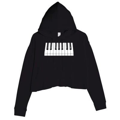 Piano Lover Gift Piano Keys Cool Keyboard Tee Keytar Beethoven Crop Fleece Hoodie