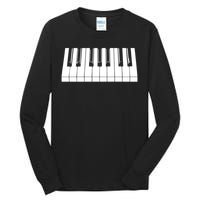 Piano Lover Gift Piano Keys Cool Keyboard Tee Keytar Beethoven Tall Long Sleeve T-Shirt