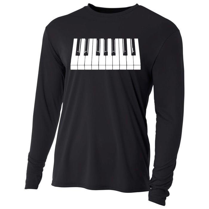 Piano Lover Gift Piano Keys Cool Keyboard Tee Keytar Beethoven Cooling Performance Long Sleeve Crew