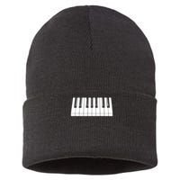 Piano Lover Gift Piano Keys Cool Keyboard Tee Keytar Beethoven Sustainable Knit Beanie