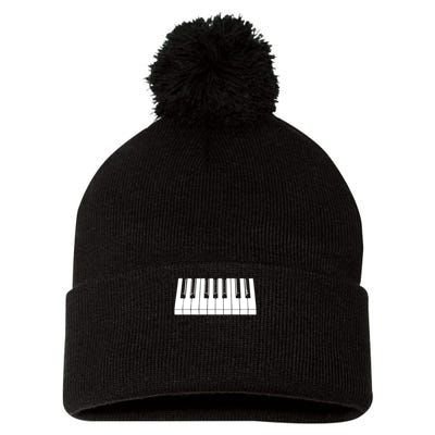 Piano Lover Gift Piano Keys Cool Keyboard Tee Keytar Beethoven Pom Pom 12in Knit Beanie