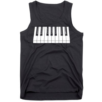 Piano Lover Gift Piano Keys Cool Keyboard Tee Keytar Beethoven Tank Top