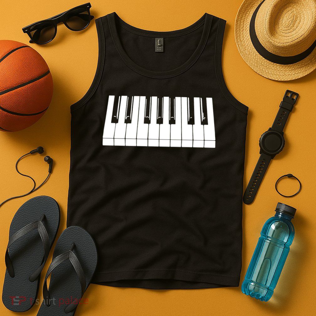Piano Lover Gift Piano Keys Cool Keyboard Tee Keytar Beethoven Tank Top