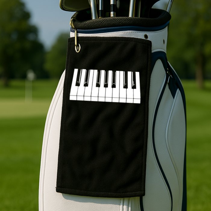 Piano Lover Gift Piano Keys Cool Keyboard Tee Keytar Beethoven Golf Towel