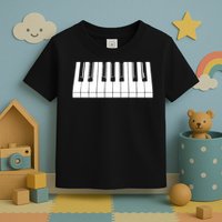 Piano Lover Gift Piano Keys Cool Keyboard Tee Keytar Beethoven Toddler T-Shirt