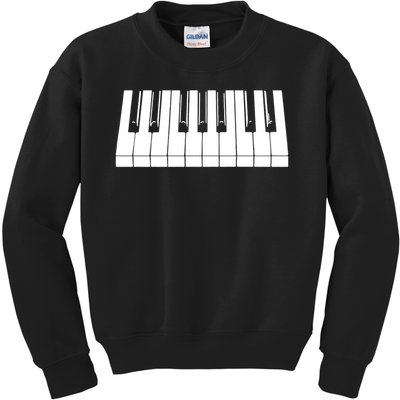 Piano Lover Gift Piano Keys Cool Keyboard Tee Keytar Beethoven Kids Sweatshirt