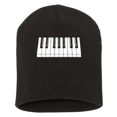Piano Lover Gift Piano Keys Cool Keyboard Tee Keytar Beethoven Short Acrylic Beanie