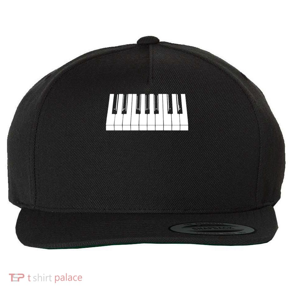 Piano Lover Gift Piano Keys Cool Keyboard Tee Keytar Beethoven Wool Snapback Cap