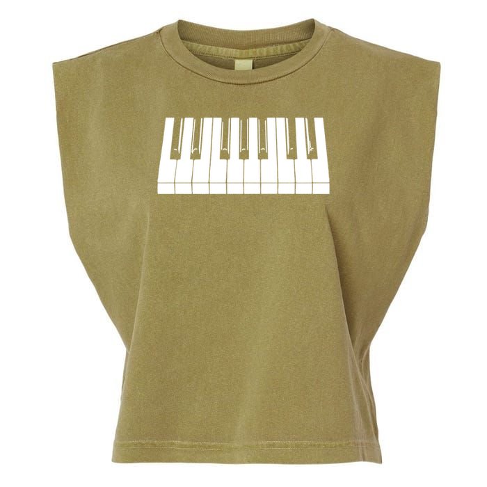 Piano Lover Gift Piano Keys Cool Keyboard Tee Keytar Beethoven Garment-Dyed Women's Muscle Tee