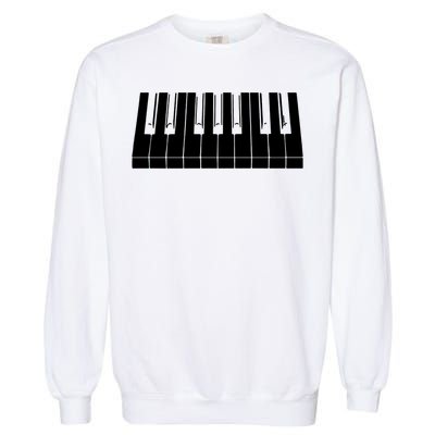 Piano Lover Gift Piano Keys Cool Keyboard Tee Keytar Beethoven Garment-Dyed Sweatshirt