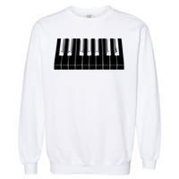 Piano Lover Gift Piano Keys Cool Keyboard Tee Keytar Beethoven Garment-Dyed Sweatshirt