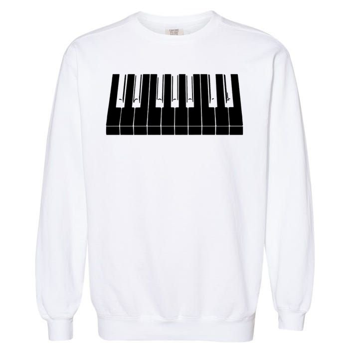 Piano Lover Gift Piano Keys Cool Keyboard Tee Keytar Beethoven Garment-Dyed Sweatshirt