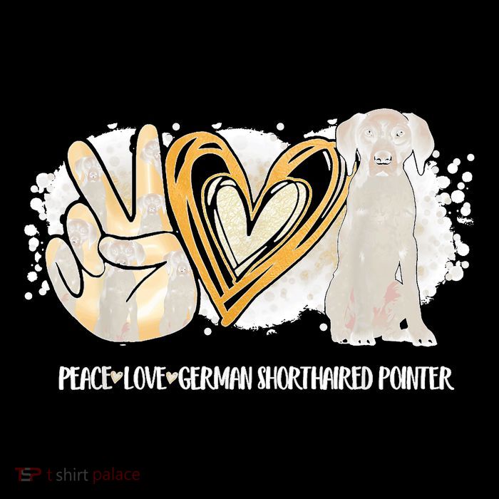 Peace Love Gsp German Shorthaired Pointer Dog Lover Sustainable Bucket Hat