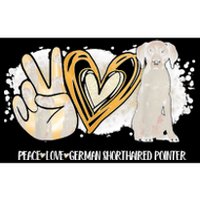 Peace Love Gsp German Shorthaired Pointer Dog Lover Bumper Sticker