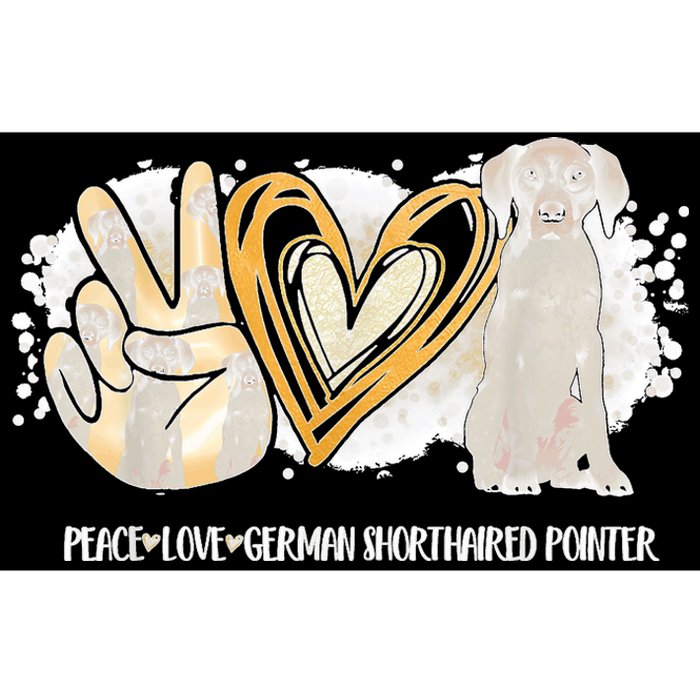 Peace Love Gsp German Shorthaired Pointer Dog Lover Bumper Sticker