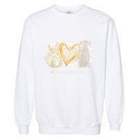 Peace Love Gsp German Shorthaired Pointer Dog Lover Garment-Dyed Sweatshirt