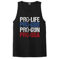 Pro Life God Gun Usa Conservative Republican Pro America PosiCharge Competitor Tank