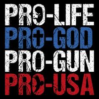 Pro Life God Gun Usa Conservative Republican Pro America Zip Tote Bag