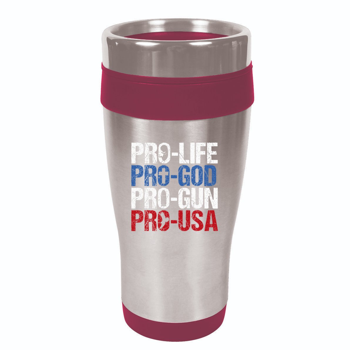 Pro Life God Gun Usa Conservative Republican Pro America 16oz Travel Tumbler
