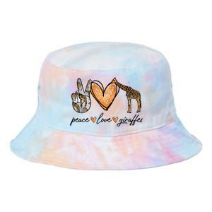 Peace Love Giraffes Gifts Peace Hand Sign Heart Tie Dye Newport Bucket Hat