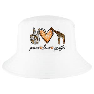 Peace Love Giraffes Gifts Peace Hand Sign Heart Cool Comfort Performance Bucket Hat