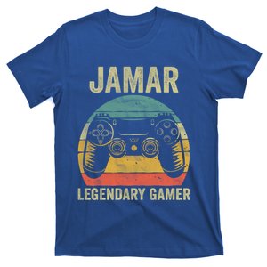 Personalized Legendary Gamer Gift Jamar Name Video Gamer Gift T-Shirt