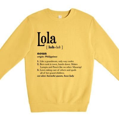 Philippines Lola Gift Pinoy Premium Crewneck Sweatshirt